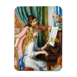 Mädchen im Piano Pierre Auguste Renoir Gemälde Magnet