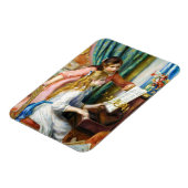 Mädchen im Piano Pierre Auguste Renoir Gemälde Magnet (Linke Seite)