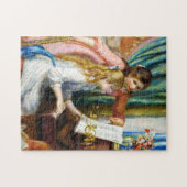 Mädchen im Piano Pierre Auguste Renoir Gemälde Puzzle (Horizontal)