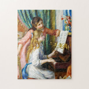 Mädchen im Piano Pierre Auguste Renoir Gemälde Puzzle