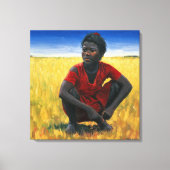 Mädchen im Rot 1992 Leinwanddruck (Vorderseite)