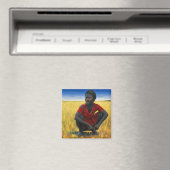 Mädchen im Rot 1992 Magnet (In Situ (Geschirrspüler))