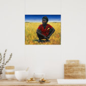 Mädchen im Rot 1992 Poster (Küche)