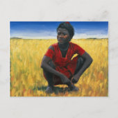 Mädchen im Rot 1992 Postkarte (Vorderseite)