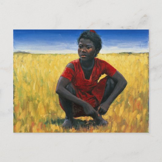 Mädchen im Rot 1992 Postkarte (Vorderseite)