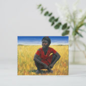 Mädchen im Rot 1992 Postkarte (Stehend Vorderseite)