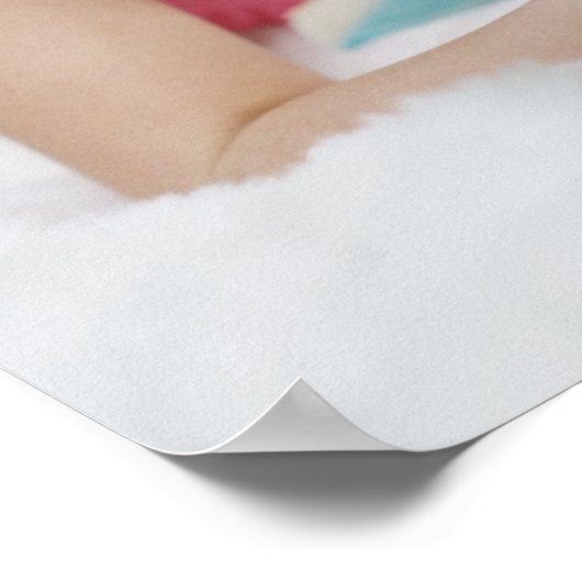 Mädchen im Schlafbuch Poster (Ecke)