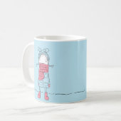 Mädchen im Schnee Kaffeetasse (Vorderseite Links)
