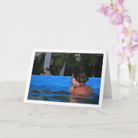 Mädchen im Schwimmbad