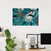 Mädchen im Sessel - Mary Cassatt Fine Art Poster (Heimbüro)