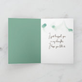 Mädchen im Sommergarten Karte (Innenseite)