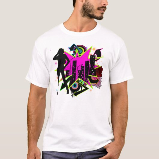 Mädchen im Stadt-T - Shirt (Vorderseite)