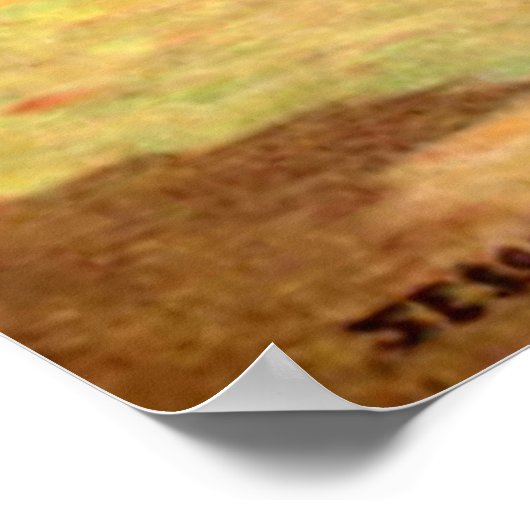 Mädchen im Swing Poster (Ecke)