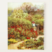 Mädchen im Viktorianischen Garten Planer (Rückseite)