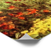 Mädchen im Viktorianischen Garten Poster (Ecke)