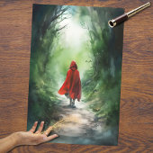 Mädchen im Wald 2 Dekoupage Seidenpapier