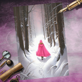 Mädchen im Wald 6 Dekoupage Seidenpapier