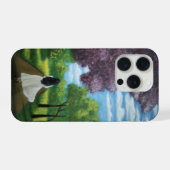 Mädchen im weißen Kleid iPhone Hülle (Rückseite (Horizontal))