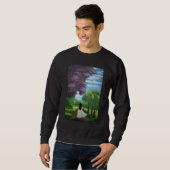 Mädchen im weißen Kleid Sweatshirt (Vorne ganz)