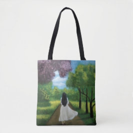 Mädchen im weißen Kleid Tasche