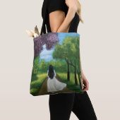 Mädchen im weißen Kleid Tasche (Von Nahem)