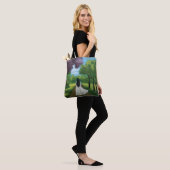 Mädchen im weißen Kleid Tasche (Am Model)