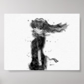 Mädchen im Wind Poster (Vorne)