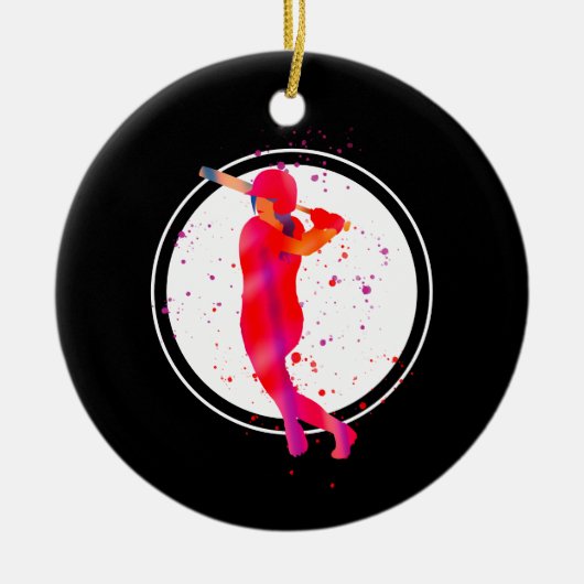 Mädchen in Bat Keramik Ornament (Vorne)