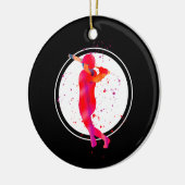 Mädchen in Bat Keramik Ornament (Links)