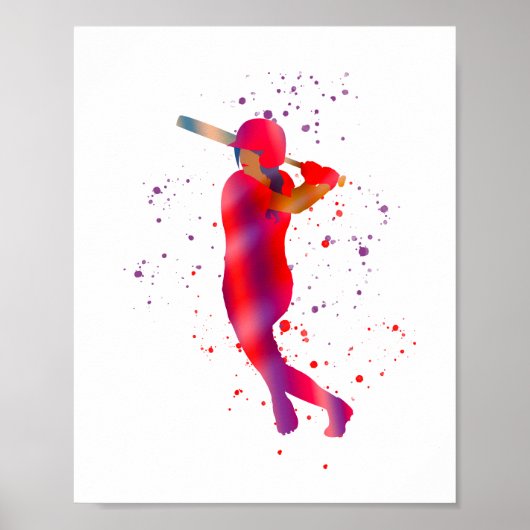 Mädchen in Bat Poster (Vorne)