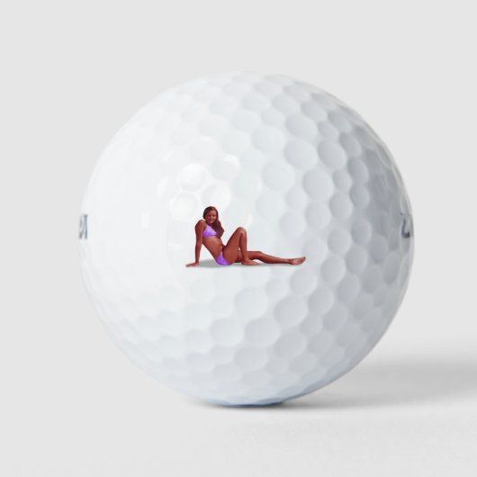 Mädchen in Bikini Golfball (Vorderseite)