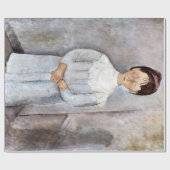 Mädchen in Blau, Modigliani Geschenkpapier (Flach)