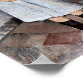 Mädchen in Blau, Modigliani Poster (Ecke)