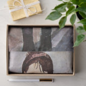 Mädchen in Blau, Modigliani Seidenpapier (Geschenk)