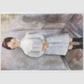 Mädchen in Blau, Modigliani Seidenpapier (Vorderseite)