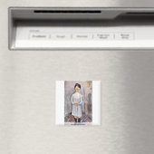 Mädchen in Blau von Modigliani Amedeo Magnet (In Situ (Geschirrspüler))