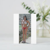 Mädchen in Boracay Postkarte (Stehend Vorderseite)