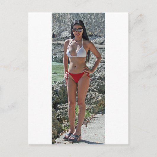 Mädchen in Boracay Postkarte (Vorderseite)