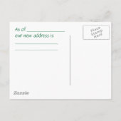 Mädchen in Box- Ankündigungspostkarte (Rückseite)