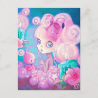 Mädchen in Bubblebath mit Kerzen und Rose