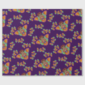 Mädchen in Butterfly-Flügeln Geschenkpapier (Flach)