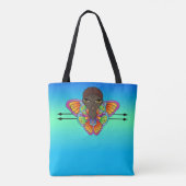 Mädchen in Butterfly-Flügeln ummantelt Tasche (Rückseite)