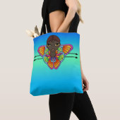 Mädchen in Butterfly-Flügeln ummantelt Tasche (Von Nahem)