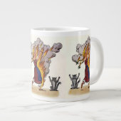 Mädchen in den Flammen von Struwwelpeter Jumbo-Tasse (Vorderseite Rechts)