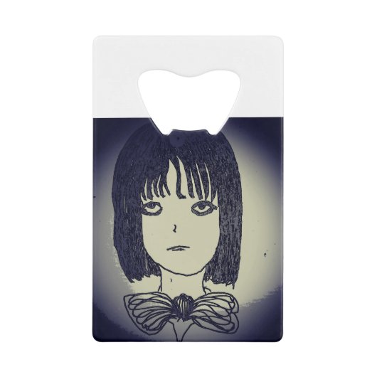 Mädchen in der Ewigkeit Land Manga zeichnend Geldbeutel Flaschenöffner (Vorderseite)