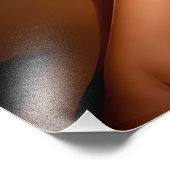 Mädchen in der Golden Bikini Fotodruck (Ecke)