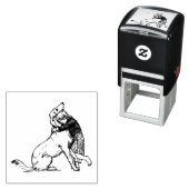 Mädchen in der Hundeleitung Permastempel (Beispiel)