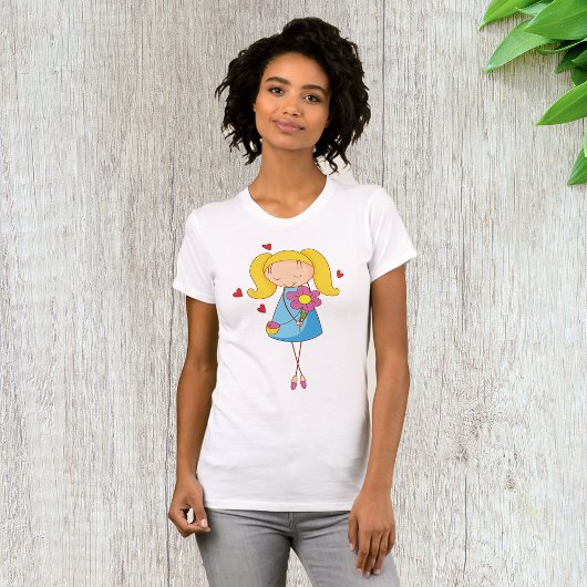 Mädchen in der Liebe T - Shirt Frauen