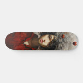Mädchen in der roten Modernen Kunst Skateboard (Horizontal)