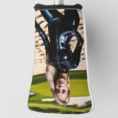 Mädchen in der Sandfalle Golf Headcover (Rotieren 90)